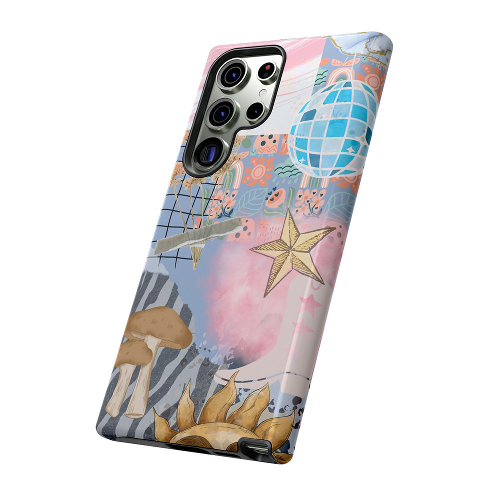 Thumbnail: Pastel Nature Aesthetic Case - Galaxy S23 - Angled View of Case