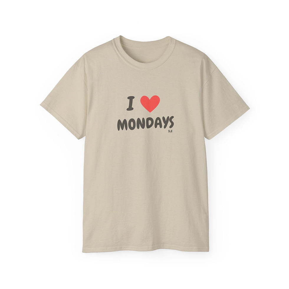 Thumbnail: Sand "I Love Mondays" - Unisex Tee
