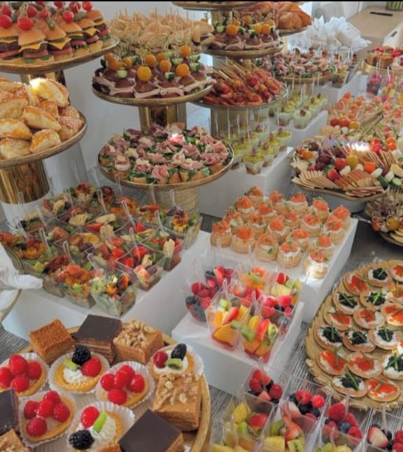 Arranged Food and Objects