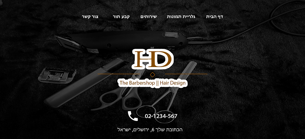 hd - hair design || עיצוב ובניית אתר