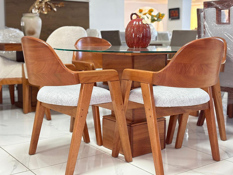 COMEDOR EN OCUME 4/S ANNEL TOPE CRISTAL 