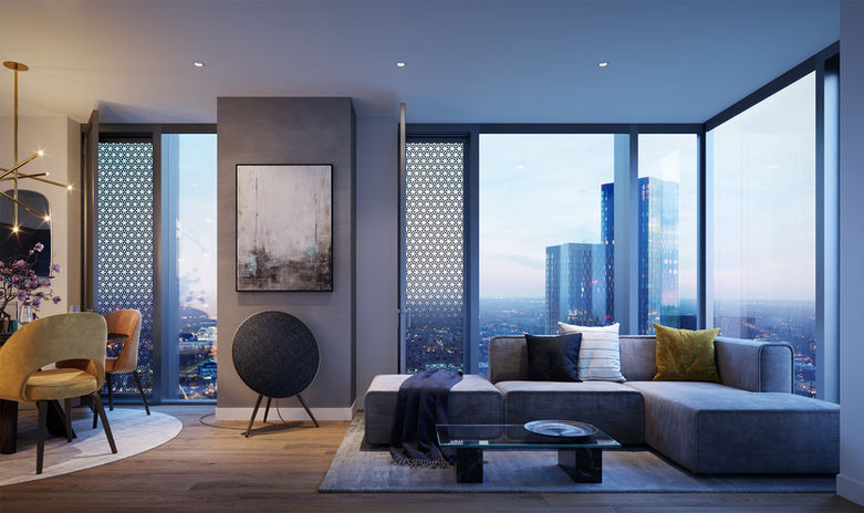 Smooth and sleek finishs with branded integrated appliances and designer touches