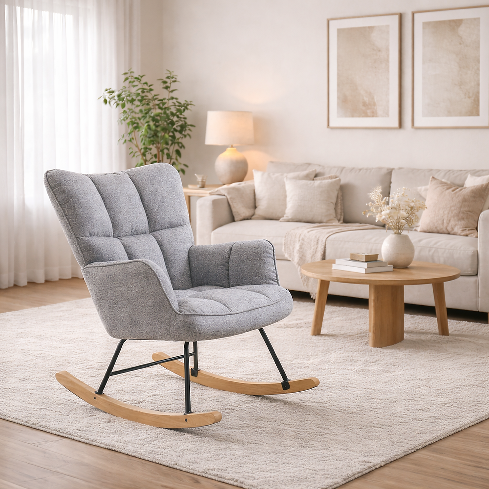 כורסת הנקה נדנדה אפור