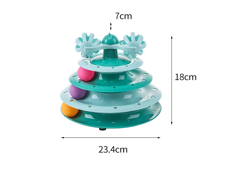 תמונה ממוזערת: צעצוע לחתול מגדל עם כדורים