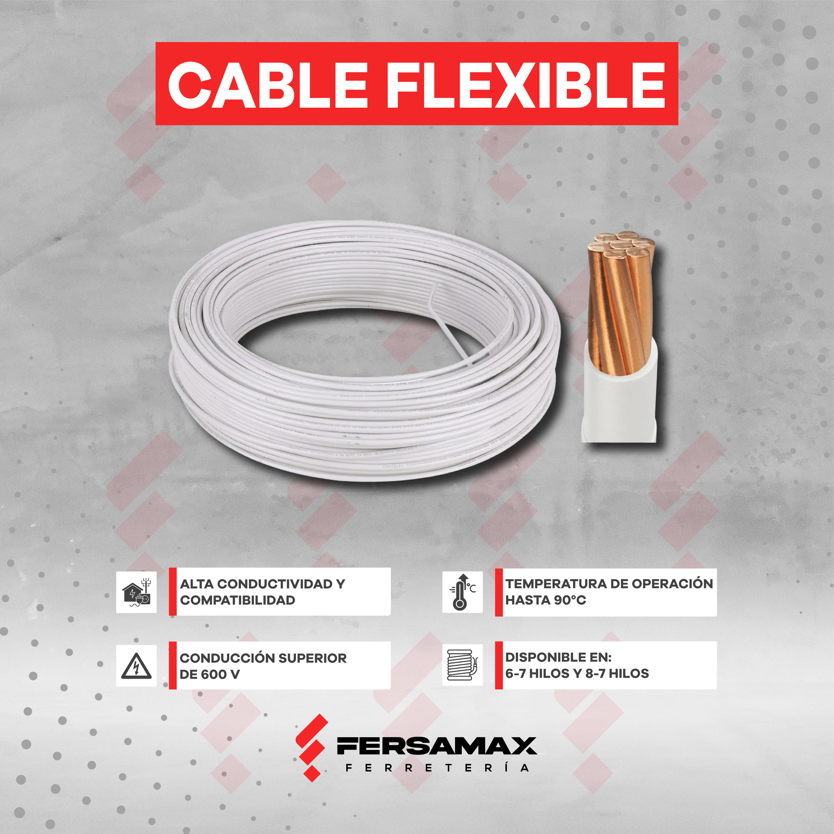 Cable eléctrico flexible