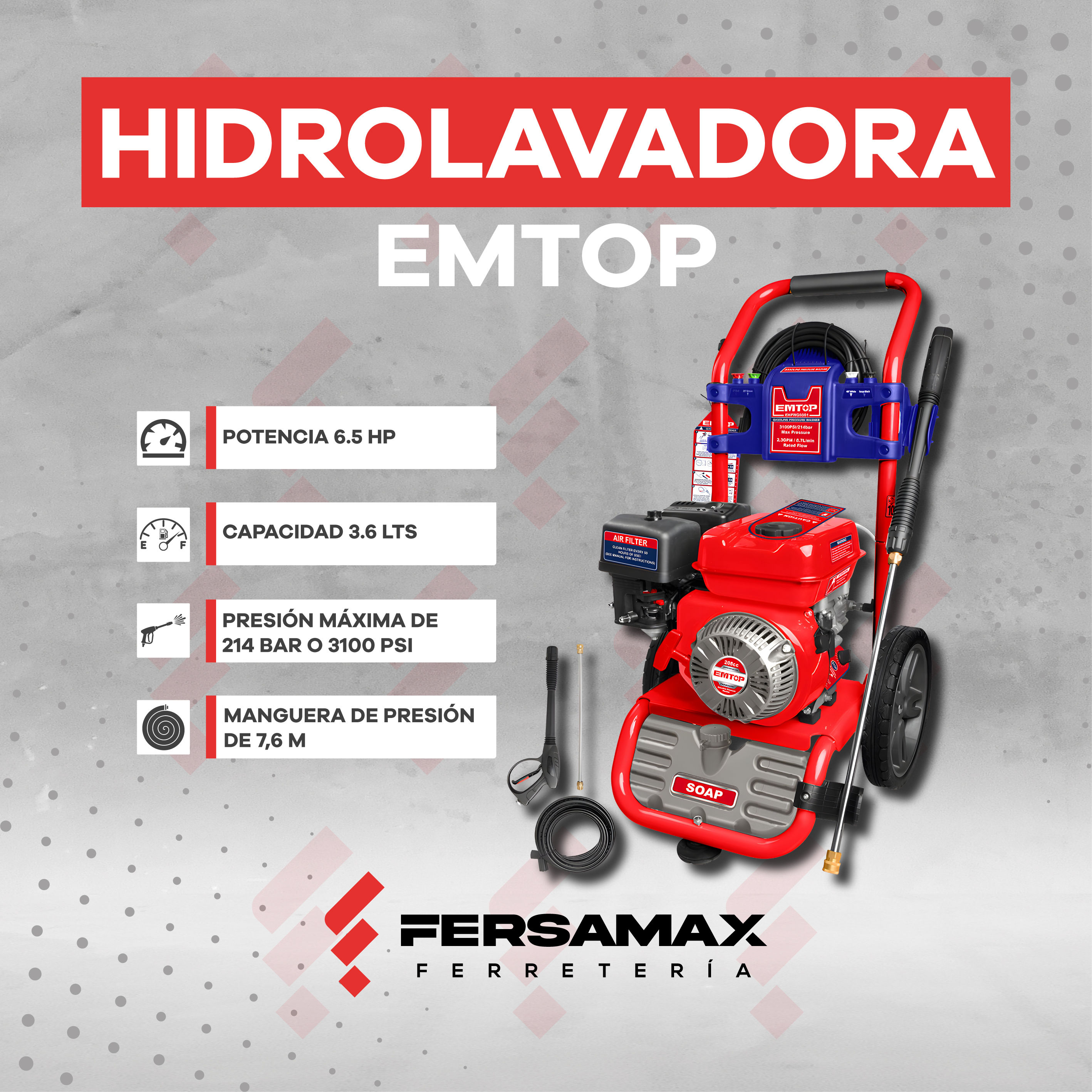 HIDROLAVADORA INDUSTRIAL EMTOP