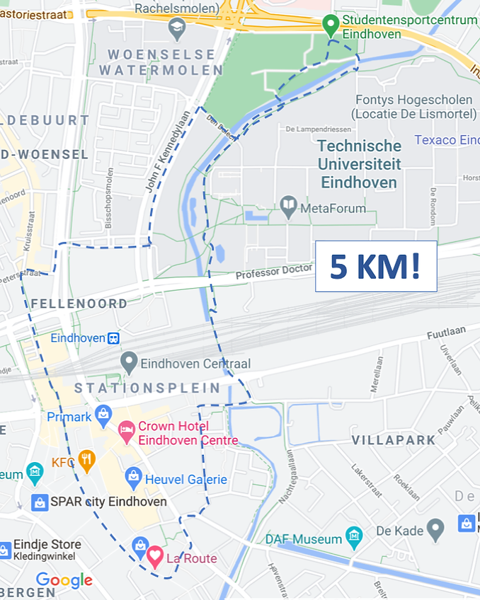 Voorbeeldroute sponsorloop renvoorroel.p