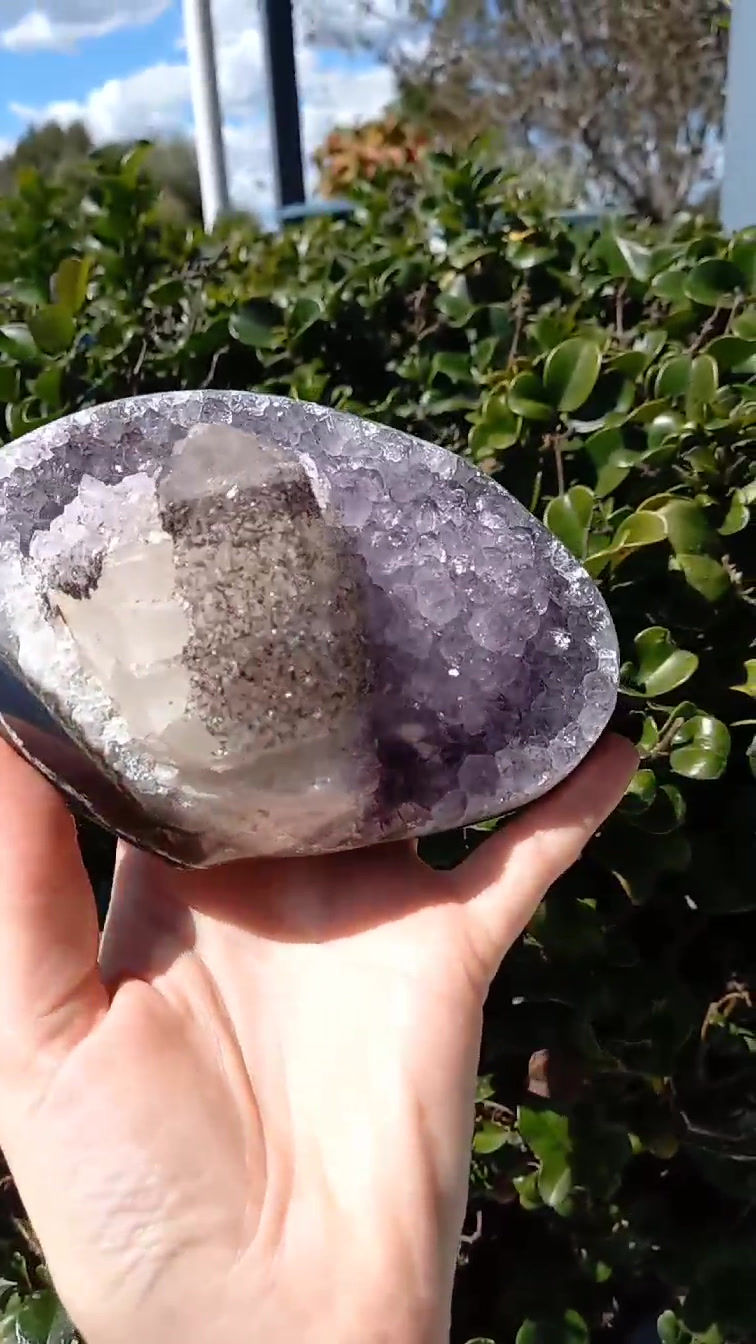 Thumbnail: Amethyst With Calcite. A Magical & Soothing Stone!