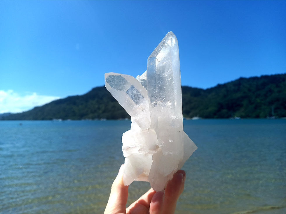Thumbnail: Unique Lemurian Quartz Cluster For a Radiance of Unity & Oneness.