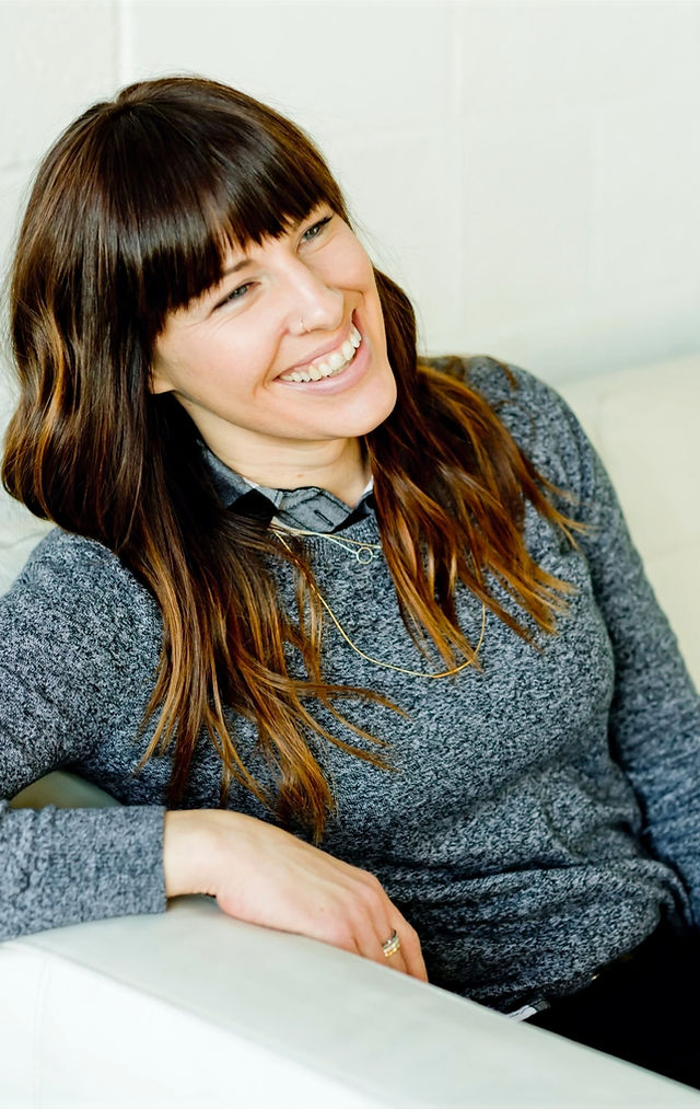 A woman happy with Christian counseling.