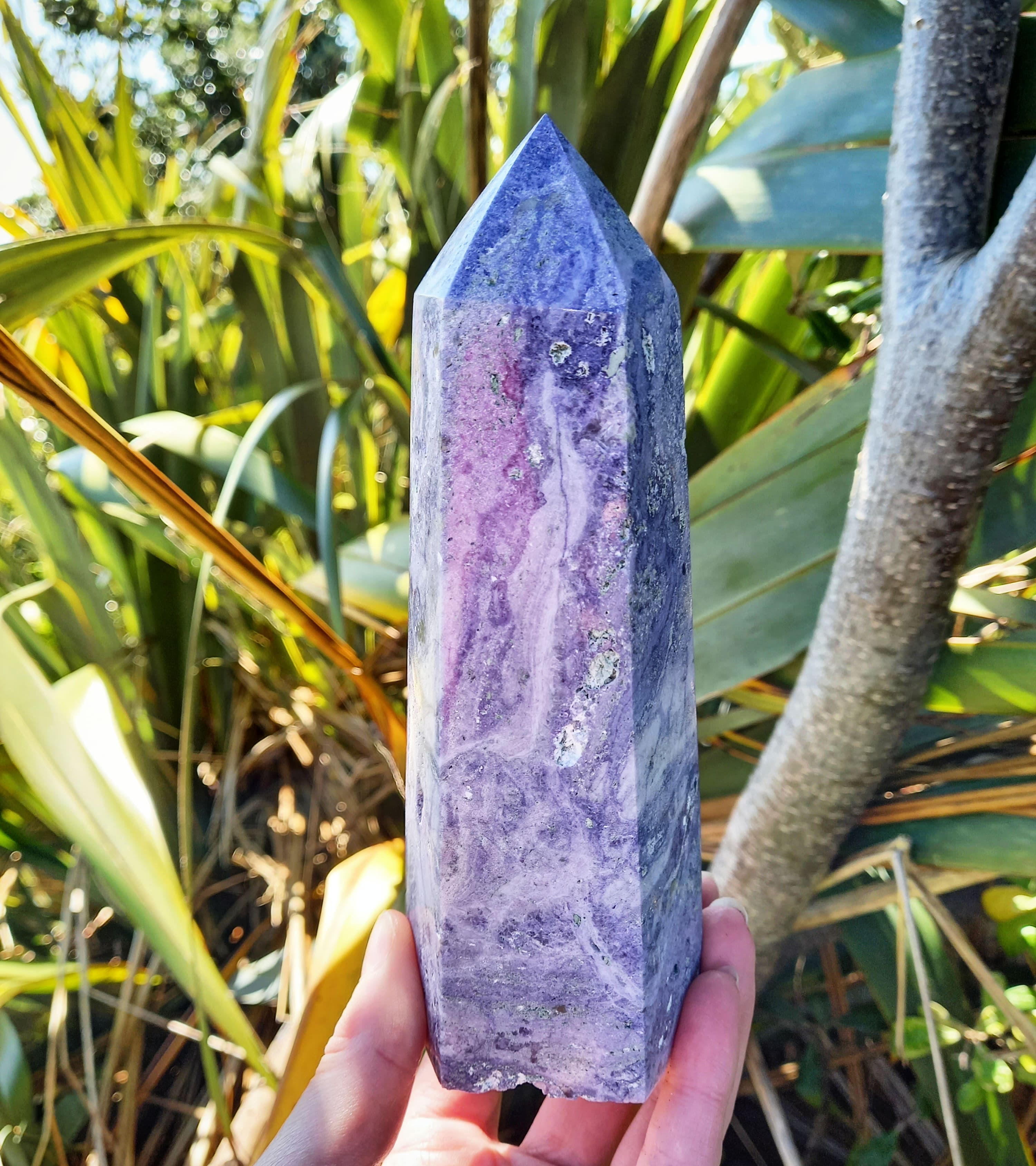 Beautiful Purple Fluorite Crystal For Courage, Empowerment & Purification.