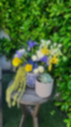a bouquet of flowers