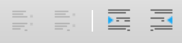 Paragraph icons in Formatting toolbar in LibreOffice Writer