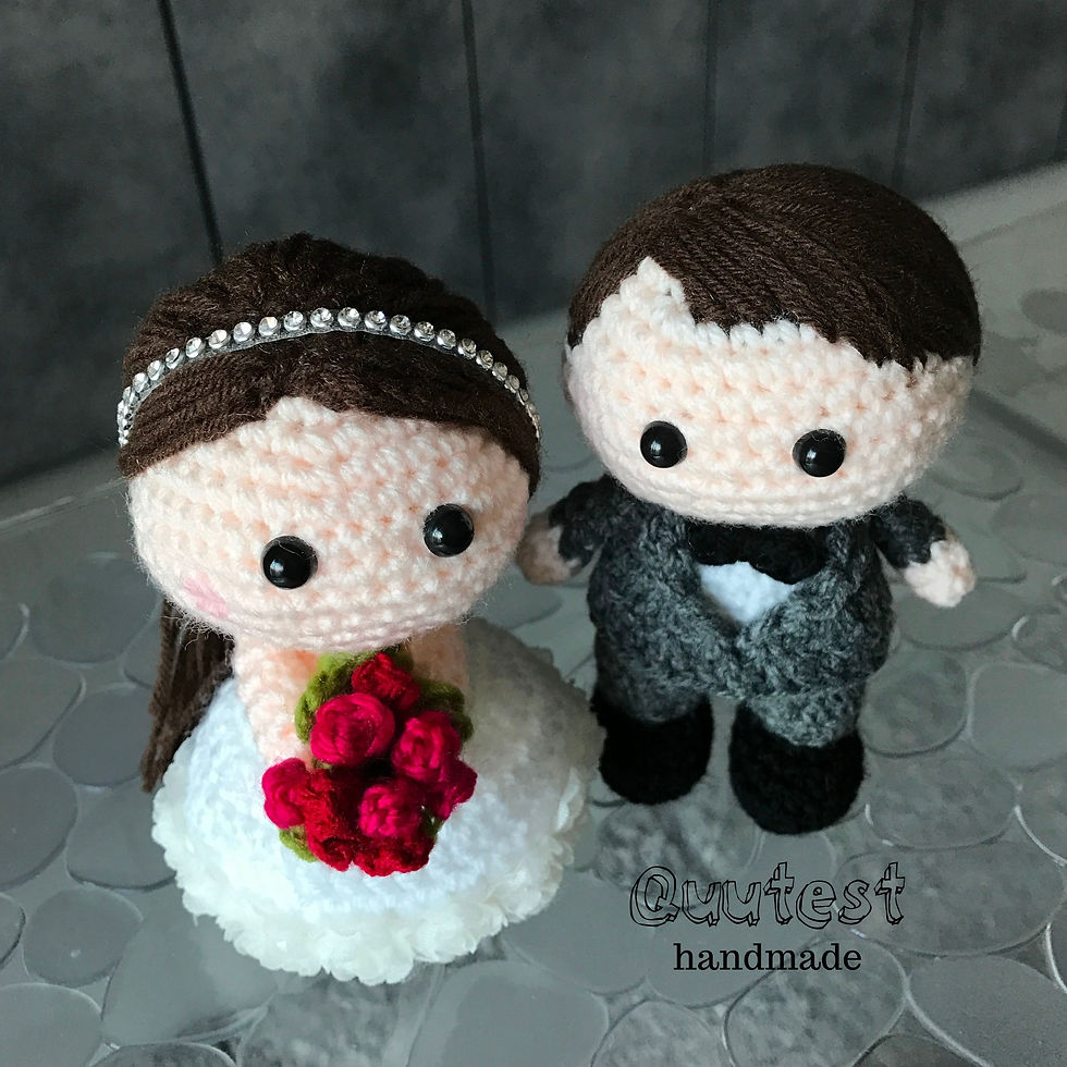 Crochet Bride and Groom