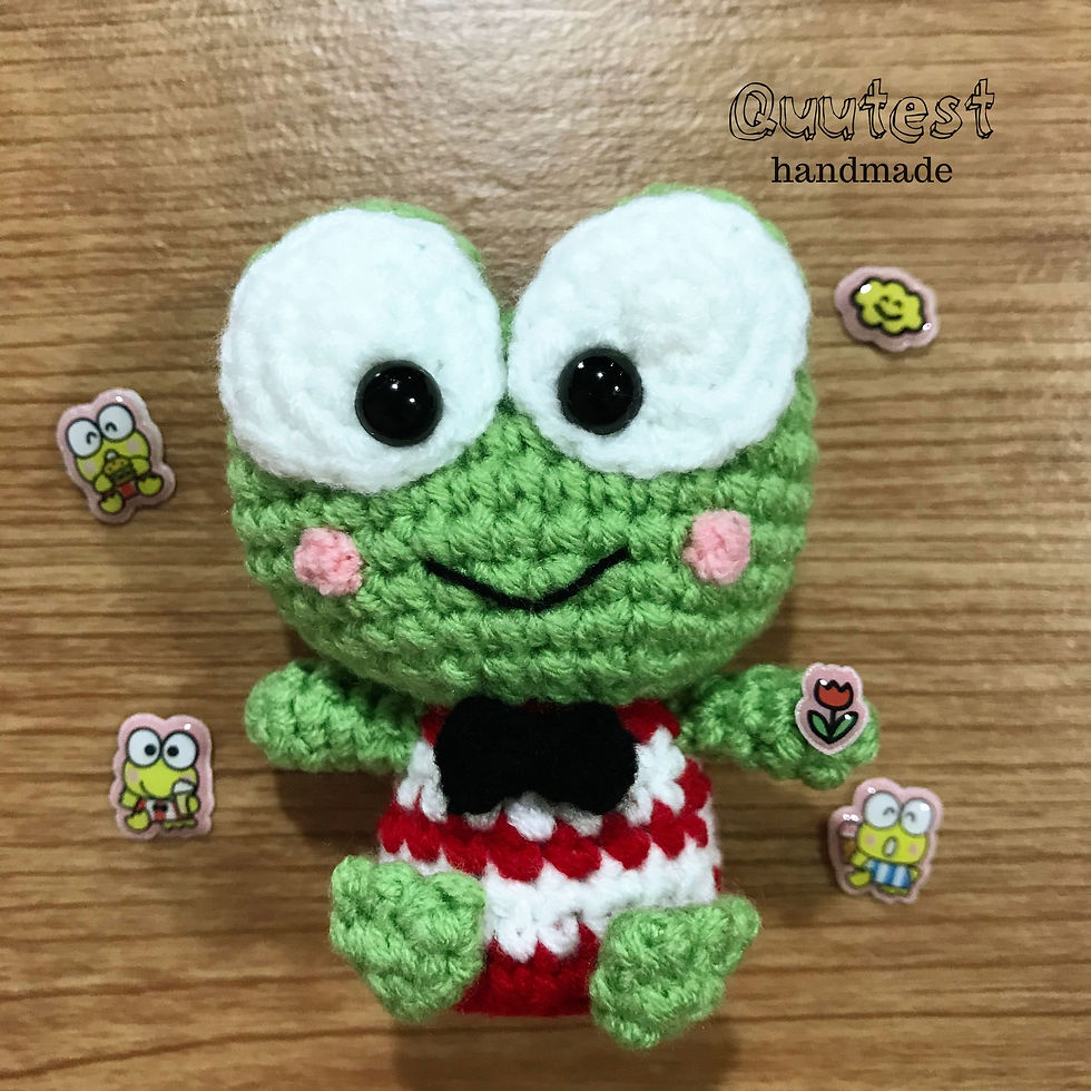 Crochet Keroppi by Quutest