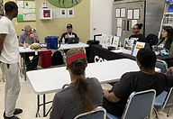 Our shelter guests take a class for CPR.