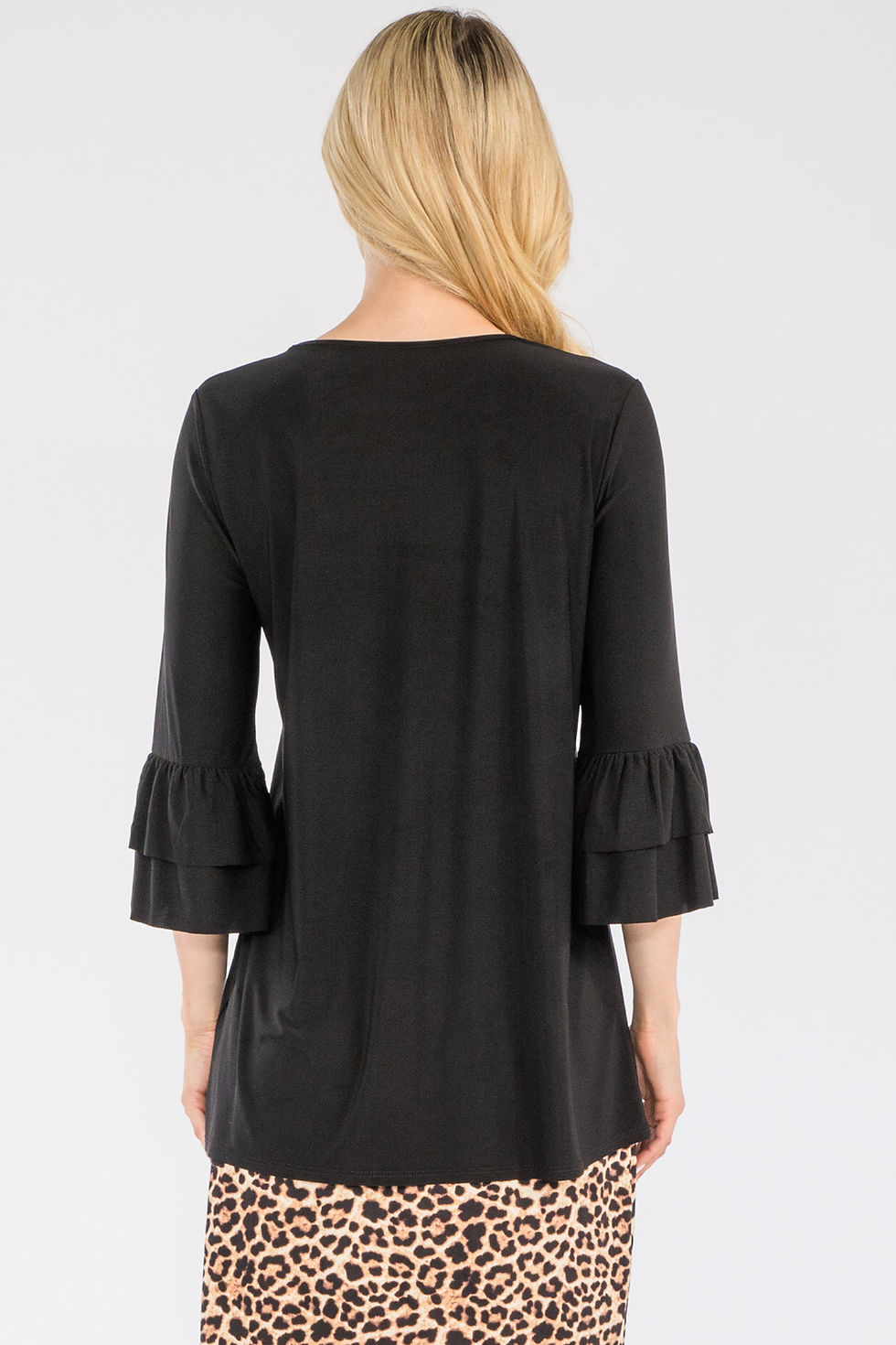 Thumbnail: Layering Top with Ruffled Sleeves