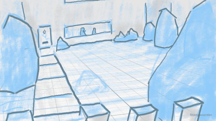 C Flossy and Mona Animatic sketch