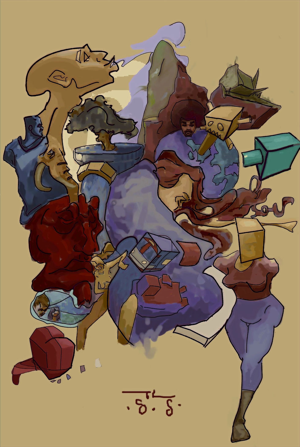 Spaces between you and I