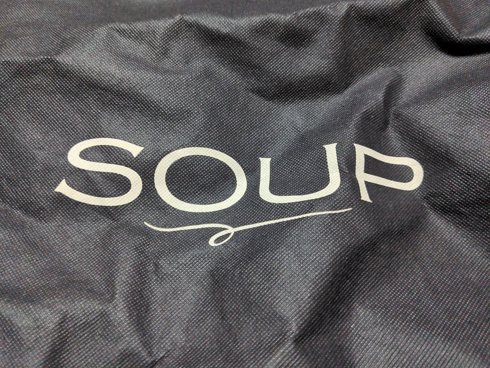 サムネイル： ＳＯＵＰ 黒の布カバン