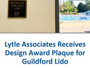 Lytle Associates Receives Design Award Plaque for Guildford Lido