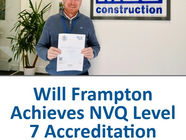 Will Frampton Achieves NVQ Level 7
