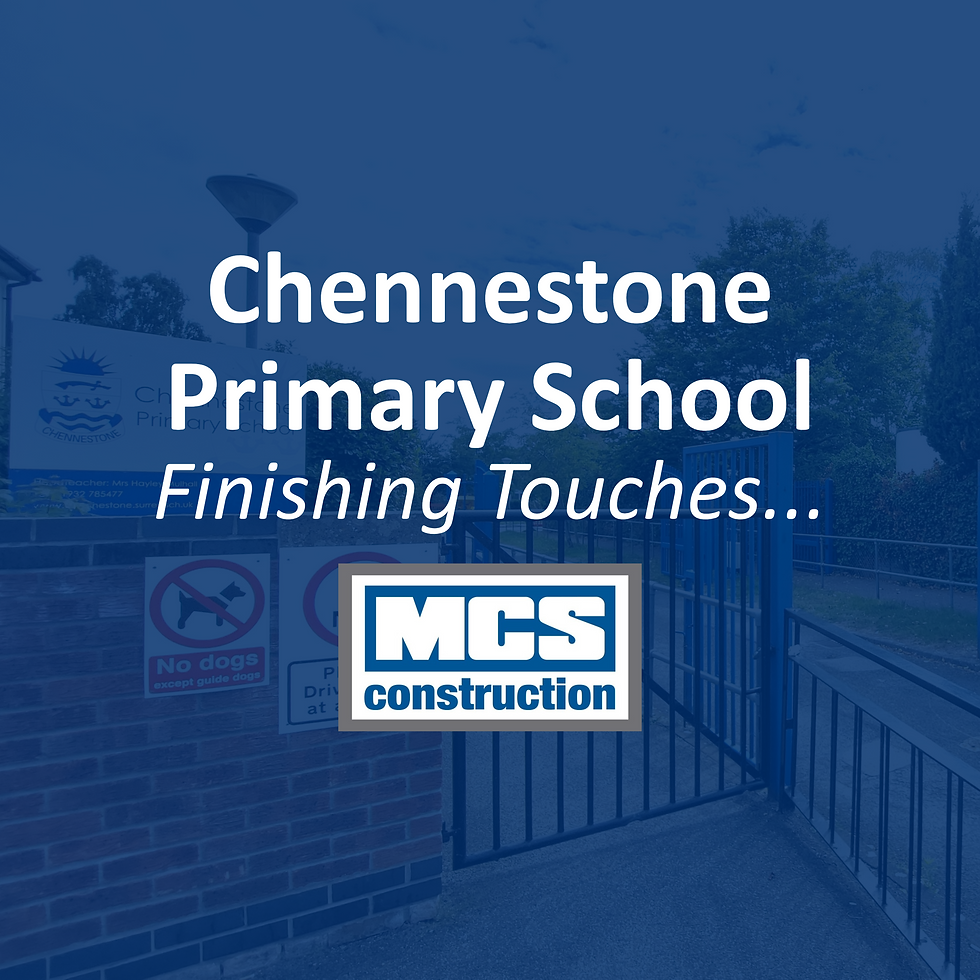 Finishing Touches for Chennestone Primary School