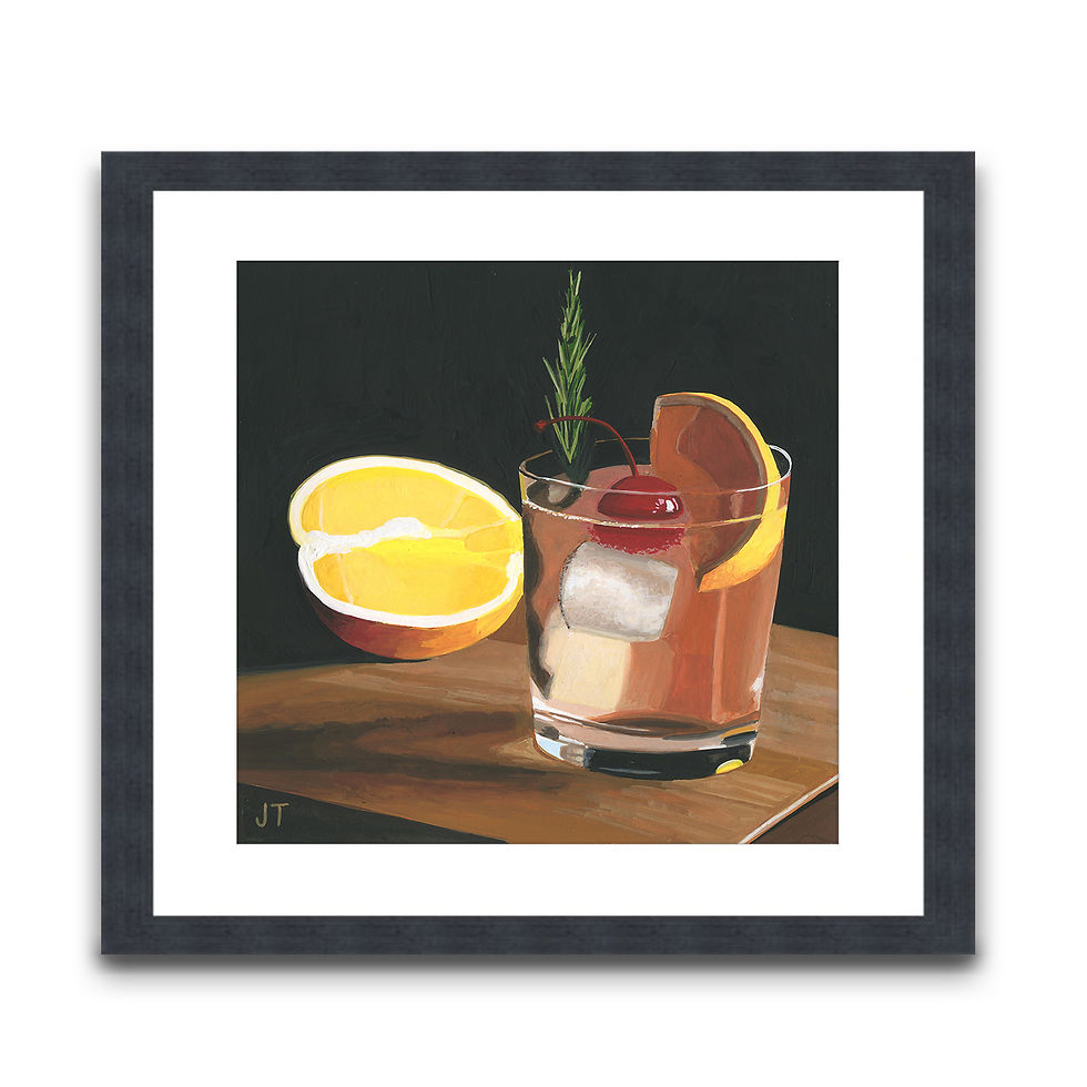 Thumbnail: Cocktail with Orange ~ Giclee Print