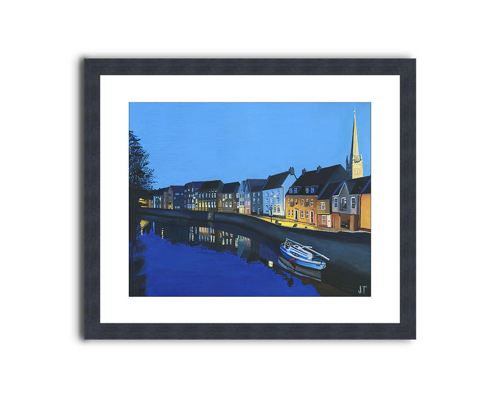 Thumbnail: Quayside at Dusk ~ Giclee Print
