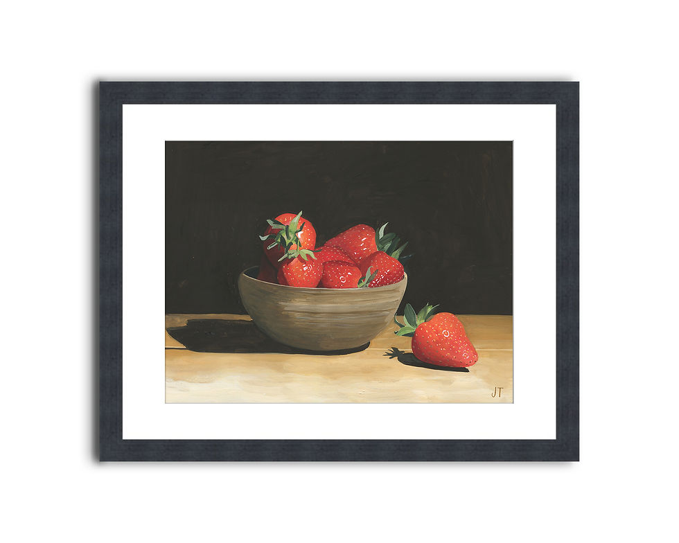 Thumbnail: Still Life with Strawberries ~ Giclee Print