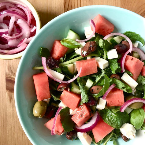 Watermelon feta salad