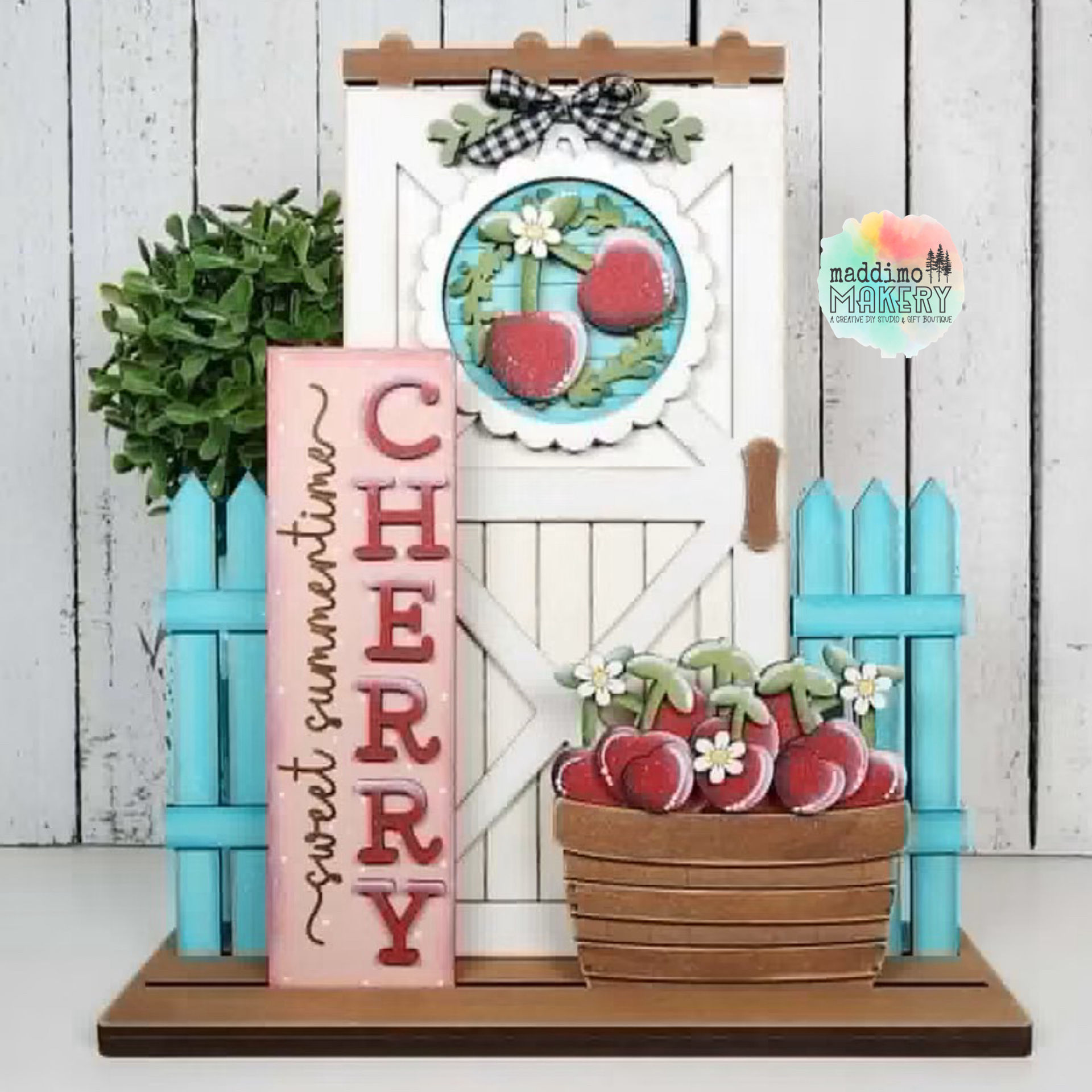 Interchangeable Door Cherry Insert Base DIY Blank