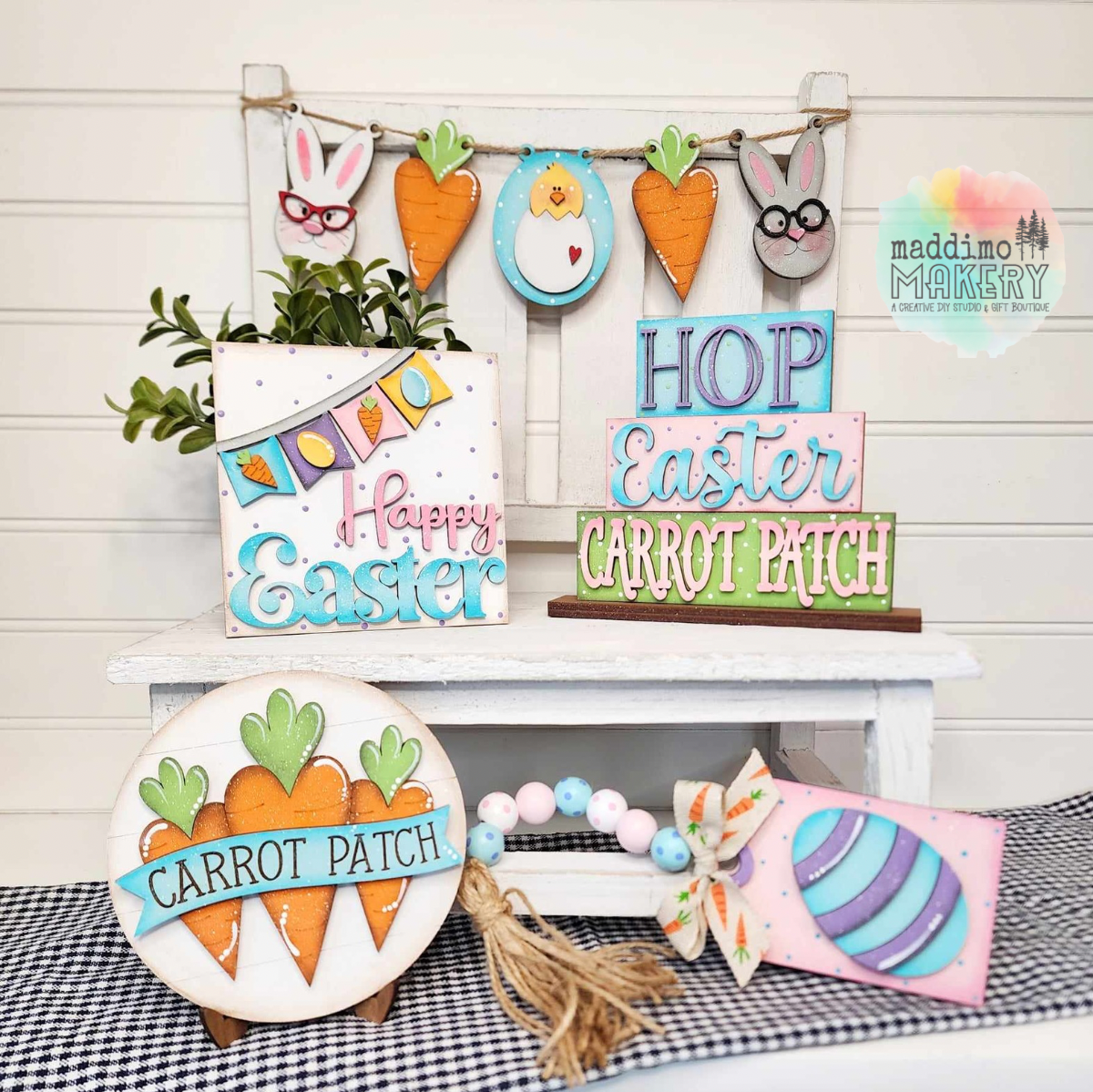 Easter Tiered Tray Set | DIY Blank Kit