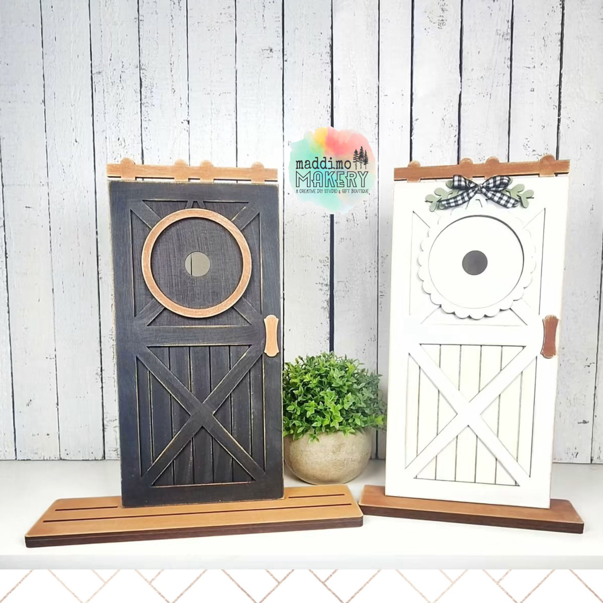 Interchangeable Farmhouse Door Base DIY Blank