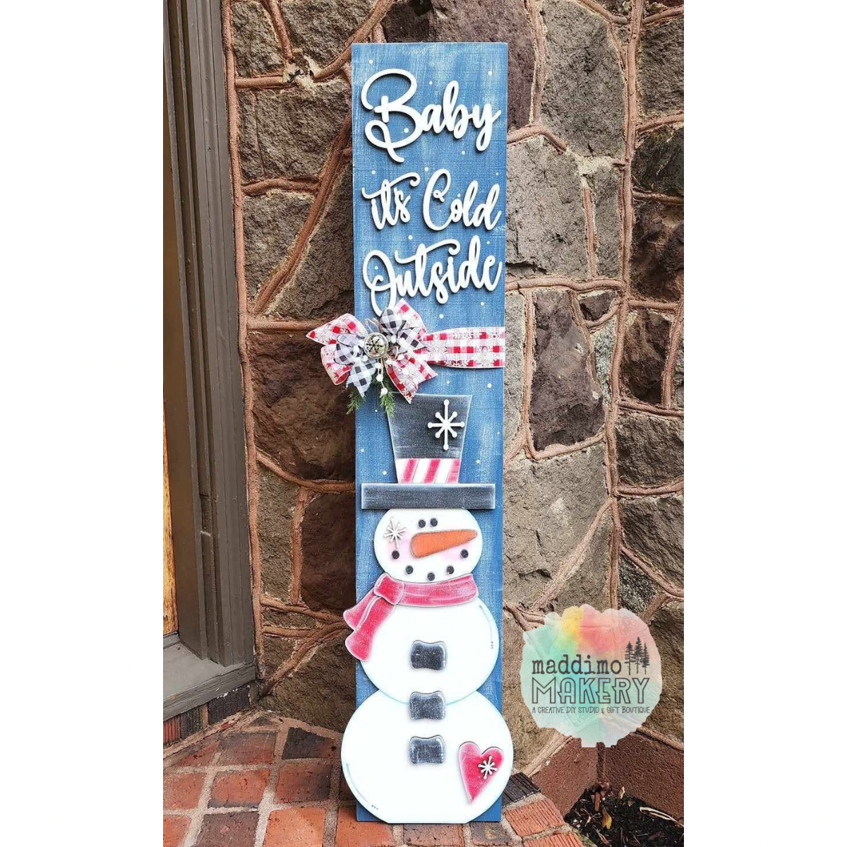 Baby It’s Cold Winter Porch Leaner DIY Blanks