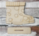Rainboots  Base for Interchangeable tab SLOT inserts DIY kit | DIY Blank
