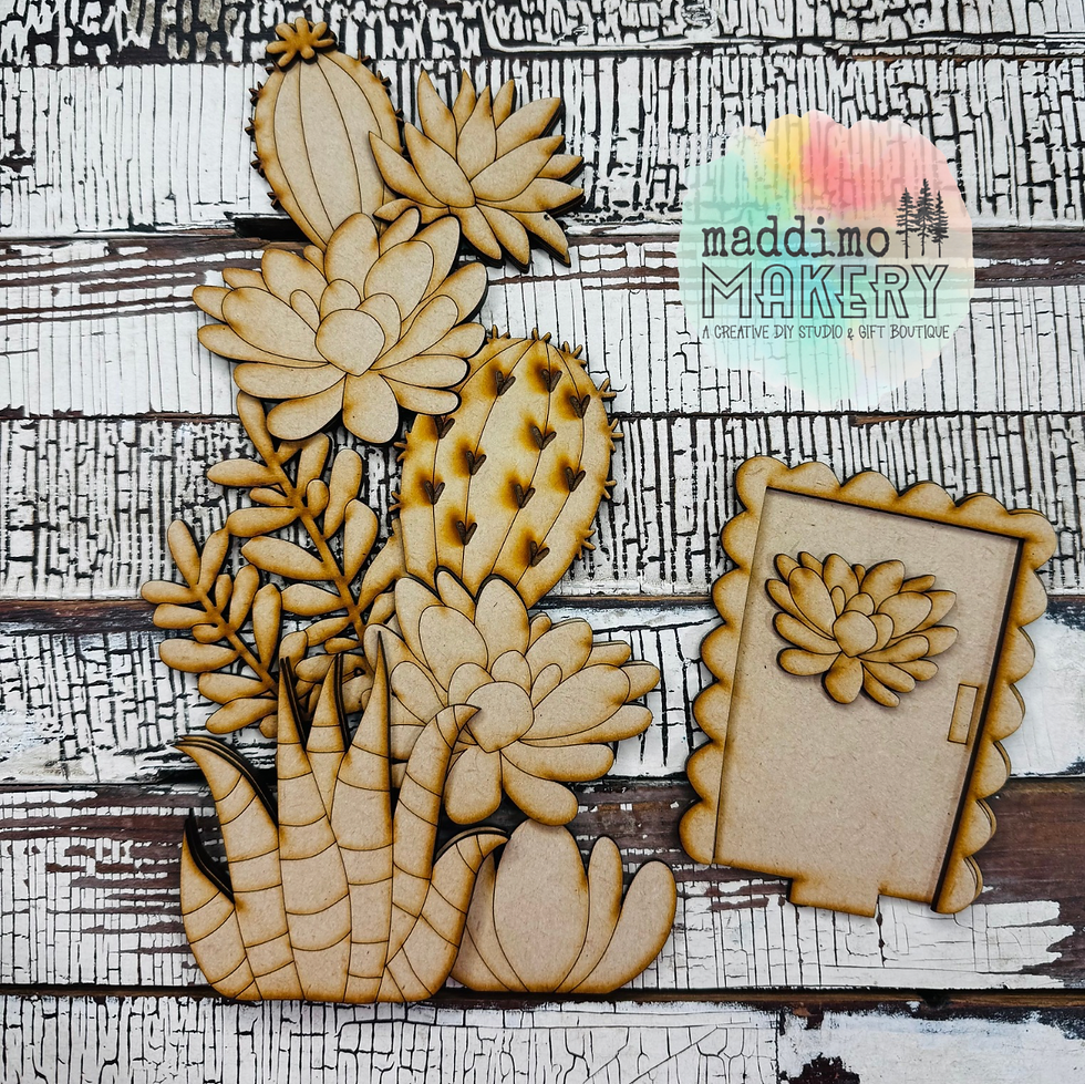 Succulent Insert for the Interchangeable Birdhouse Base DIY Kit