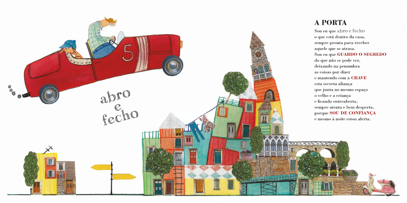 exemplo de uma das ilustrações do livro "A Fala das Coisas"