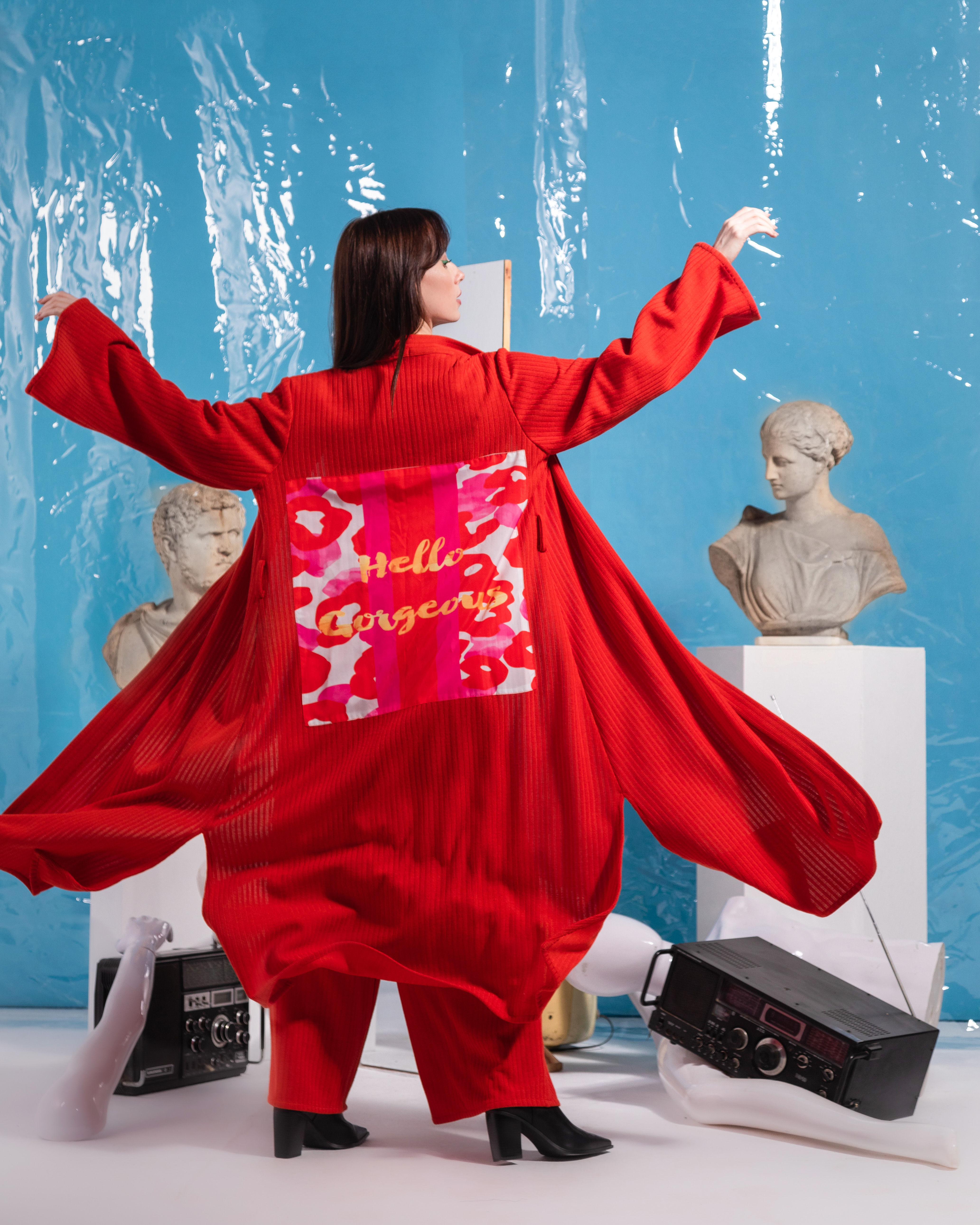 Hello Gorgeous orange set