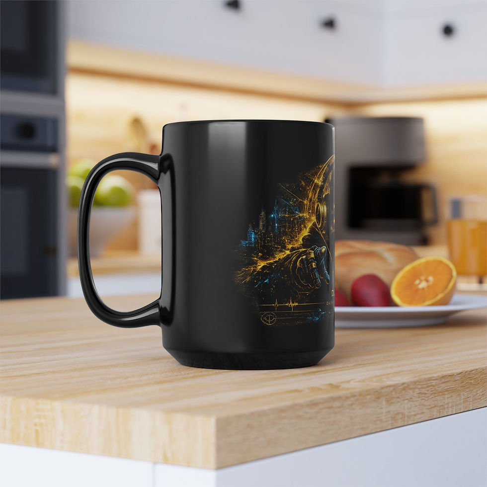 Thumbnail: BenF dark neon Universe Black Mug 44cl | Limited Edition
