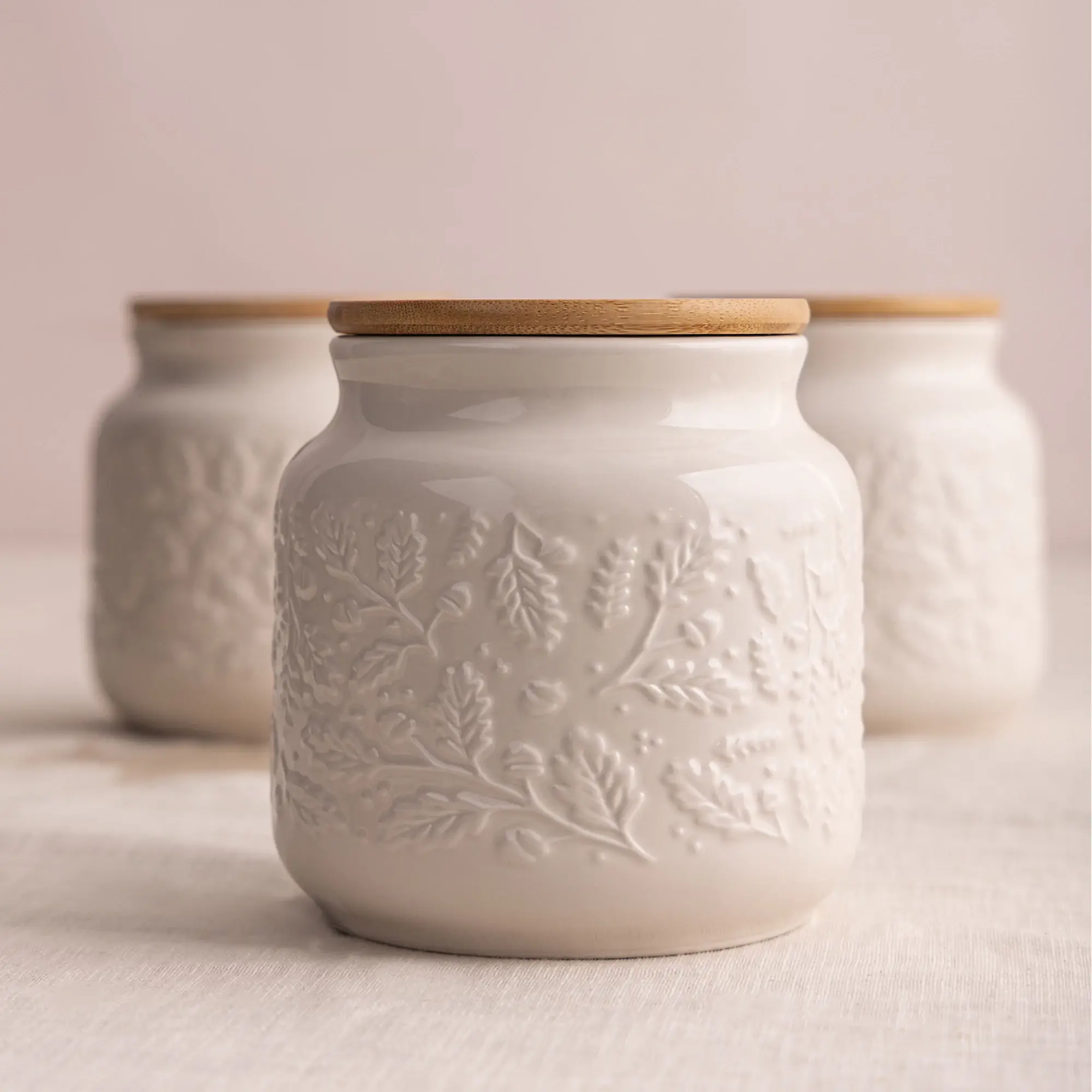 Price & Kensington Set of 3 Acorn Coffee, Tea & Sugar Storage Jar 700ml