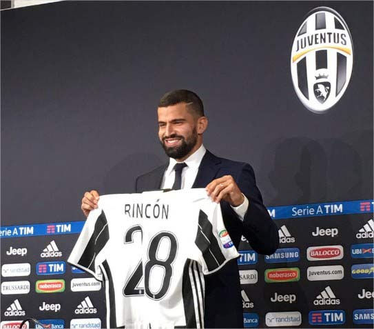 Tomás Rincón se vestirá de “bianconero”