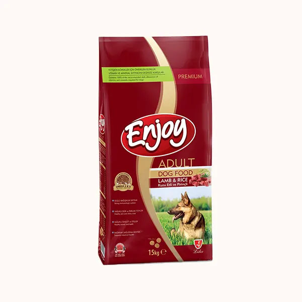 Enjoy Kuzu Etli Ve Pirinçli Yetişkin Köpek Maması 15 kg