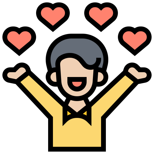 A happy, loving person