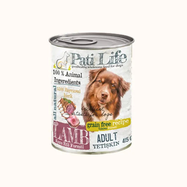 Pati Life Kuzu Etli Yetişkin Köpek Konservesi 24 Adet