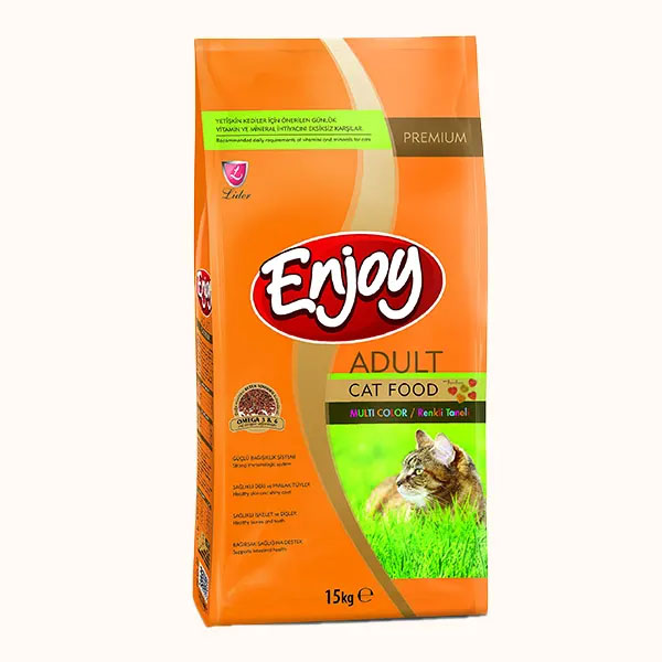 Enjoy Renkli Kedi Maması 15kg