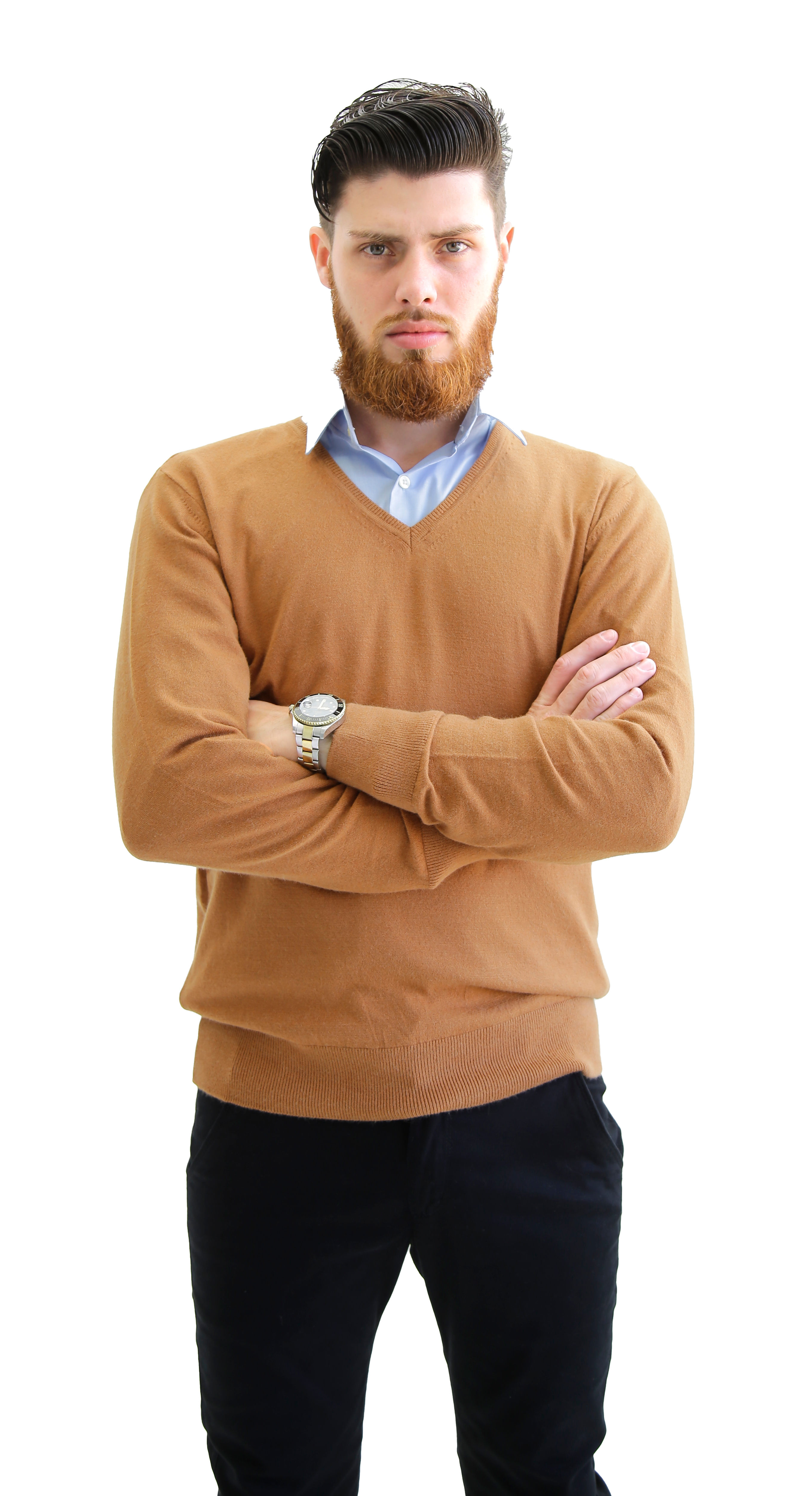 SUÉTER CASHMERE CARAMELO