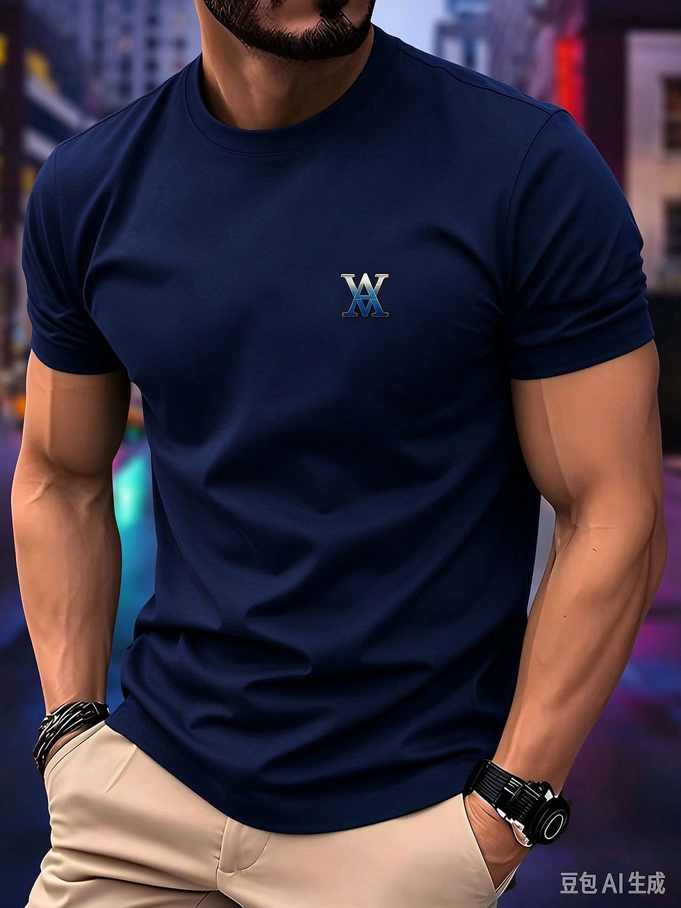 Miniatura: Camiseta Unissex de Verão, Solta, Estampada, Casual e com Gola Redonda