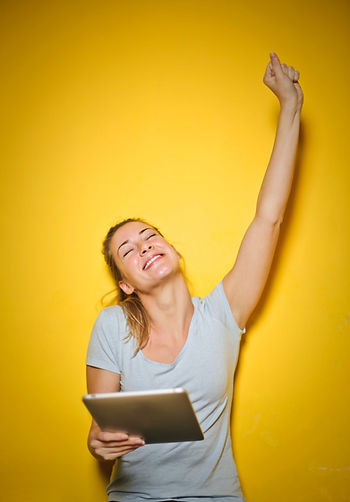 Woman happy
