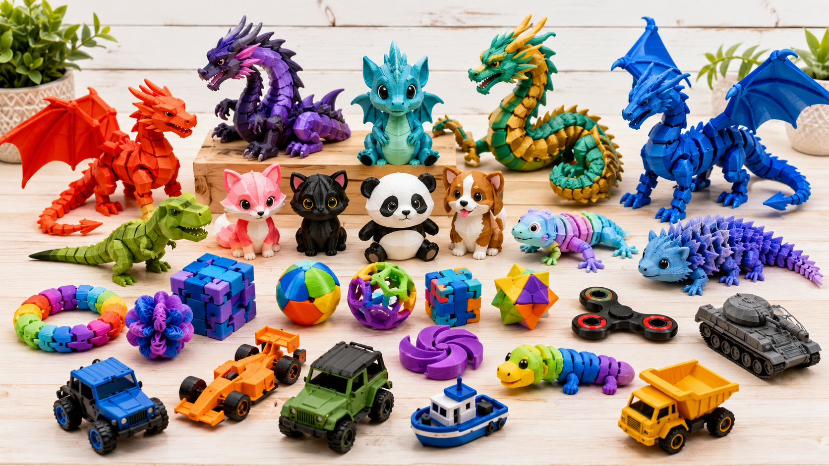 3D Printed Toys and Fidget Collection